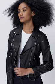 Wes Moto Jacket With Star Studs By Rebecca Minkoff Moto Jacket Studded Leather Jacket Jackets