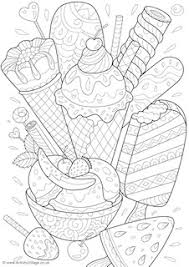 It can be made from milk or dairy cream and is flavoring with a sweetener, sugar or an alternative, and any seasoning. Ice Cream Colouring Pages