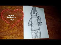 All father and daughter drawings ship within 48 hours and. Father Daughter Drawing Father S Day Special Step By Step Pencil Sketch Youtube