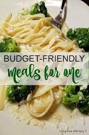 Quick And Easy Budget Friendly Dinner Recipes For One Person Healthy Meals For One Healthy Dinner For One Cooking On A Budget