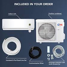 Cools a room up to 150 sq. 12 000 Btu 115v 21 5 Seer Heating And Cooling Ductless Mini Split Air Conditioner 110v Heat Pump Energy Star With Installation Kit Pricepulse