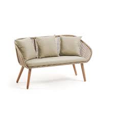 Divano 2 Posti Gillian Legno Eucalipto E Corda Multicolore Kave Home Designperte It Luogo deputato al relax e al comfort per antonomasia, il divano è il re del salotto.