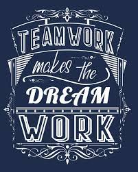 When you hear 'teamwork makes the dream work,' what do you think? Amazon Com Teamwork Makes The Dream Work Volunteer Staff Appreciation Lined Notebook 9781071038611 Notebooks Stafflove Books