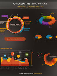 stats infographic psd free download psddude