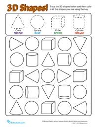 So let's teach shapes to our kids in a funny way! 3d Shapes Worksheet Education Com
