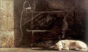 This fine art archival pigment print is a high quality reproduction of wyeth's 1965 original watercolor, master bedroom. Dog Art Today Andrew Wyeth Dies At 91