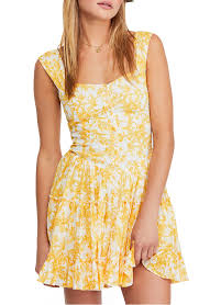 Shop floryday for affordable dresses. Free People Dance On The Blacktop Floral Mini Dress In Orange Modesens
