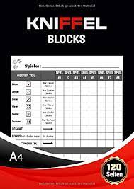 Kniffelblock zum ausdrucken pdf 11. Wurfelspiel Block 120 Seiten A4 Grosses Wurfelspiel Gewinnblatt Block Yatzy Blocke Yatzy Wurfelspiel Amazon De Zeichnung Svr Bucher
