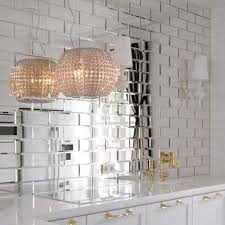 Reflections Glass Mirror Beveled Wall Tile Bv Tile And Stone Enlarge Your Space And Make It Shine Kitchen Tiles Design Kitchen Mirror Interior Design Kitchen