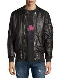 Diesel Leather Bomber Jacket Black Bomber Jacket Black Bomber Jacket Leather Jacket Men