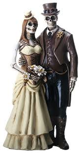 Love Never Dies Steampunk Skeleton Wedding Cake Topper Steampunk Wedding Cake Halloween Wedding Cakes Steampunk Wedding Cake Topper