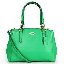 Also set sale alerts and shop exclusive offers only on shopstyle. Coach Christie Crossgrain Leather Handbag Kelly Green F36704 Let S Buy Purses