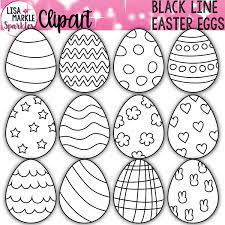 Prepare of ayam yang dipotong kecil. Easter Egg Clipart Easter Clipart Spring Clipart Black Line Etsy