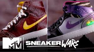 Custom Air Jordan 1 Challenge Vick Almighty Vs Theheyyman Mtv Sneaker Wars Youtube Sneakers Air Jordans Jordan 1