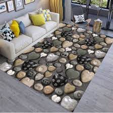 Floor Mat 3d Stone Printing Home Living Room Mat Multi A 50x80cm Living Room Mats Living Room Carpet Home Living Room