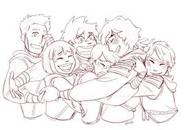 Pomodoko Wip Of Dotd Group Hug I Wish This Actually Happened Drawings Hugging Drawing Lego Ninjago