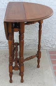 Beautiful Walnut Small Drop Leaf Gate Leg Table It Is A Round Top Which You Can Drop Down One Or Both Sides Beautif Table Narrow Hall Table Drop Leaf Table