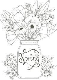 le coloriage de printemps a imprimer une activite pour enfant parfaite spring coloring pages flower sheets s adultes difficiles coloriages animaux