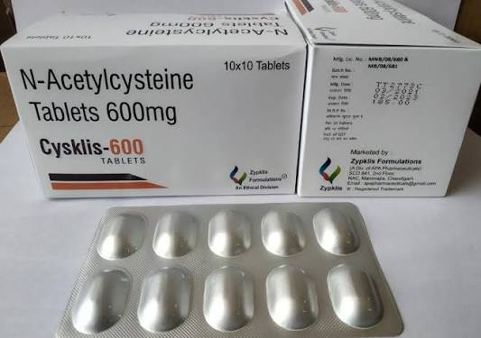 N Acetylcysteine 600 Mg Tablets at ₹ 185/strip | Acetylcysteine Tablet in Chandigarh | ID: 23294090712