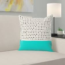 Aqua and grey sloth collection throw pillows will help complete the look of your sweet jojo designs room. Aqua Throw Pillows Wayfair