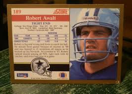 ROBERT AWALT 1991 SCORE FOOTBALL CARD # 189