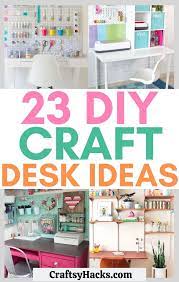 Here is a great project of building a modern craft table with free plan. 23 Diy Craft Desk Ideas For Your Craft Room Craftsy Hacks