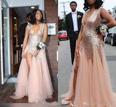 Amazing Rose Gold Sequins South African 2020 Mermaid Prom Bridesmaid Dresses Merm Formal Evening Dresses Long Mermaid Bridesmaid Dresses Beautiful Prom Dresses