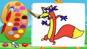 Printable dora the explorer coloring page. Dora The Explorer Paint And Colour Games Online Dora Painting Games Swiper Colouring Game Video Dailymotion