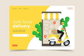 Download Safe Food Delivery Landing Page For Free In 2020 Food Delivery Safe Food Food Delivery App