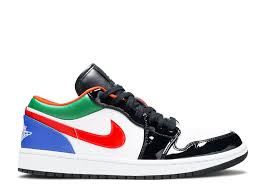 Wmns Air Jordan 1 Low Multi Color Air Jordan Cz4776 101 White Black Multi Color In 2020 Air Jordans Jordan 1 Low Jordan 1