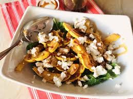 Delicata Squash Goat Cheese Salad Recipe Live Love Laugh Food Cheese Salad Recipes Goat Cheese Salad Recipe Goat Cheese Salad