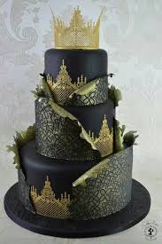 Black And Gold Design Cakes Pin By Susan Liller On Cakes Design Cake Lace Cake Lace Mat Gold Cake