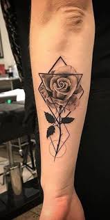 50 Beautiful Rose Tattoo Ideas Geometric Rose Tattoo Cute Girl Tattoos Tattoo Designs