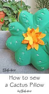 It's fun to make a whole family of them! Diy Cactus Pillow Sewing Pattern Ohoh Deco
