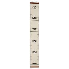 canvas ruler hanging growth chart