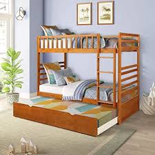 twin over twin bunk bed with trundle solid wood bunk bed convertible into two individual solid rubberwood beds solid wood bunk beds wood bunk beds bunk beds