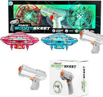 Force1 Scoot Skeet - Juego de disparos electrónicos, 2 drones de mano para  niños con pistola de juguete LED y pistola de juguete LED extra, juego de  ...