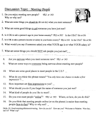 Conversation Starters Meeting People