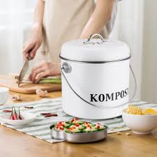 100% guaranteed · sales everyday · your tomato growing hq Kitchen Compost Bin 5l Organic Homemade Trash Can Melons Leaves Iron Round Charcoal Filter Bucket Diy Garden Fertilizer Waste Bins Aliexpress