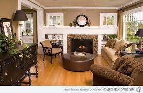 Earth Tones Home Traditional Design Living Room Beautiful Living Rooms