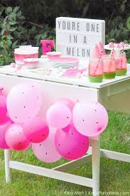 Summer Watermelon Diy Birthday Party One In A Melon Kara S Party Ideas Diy Birthday Party Watermelon Birthday Parties Birthday Party Desserts