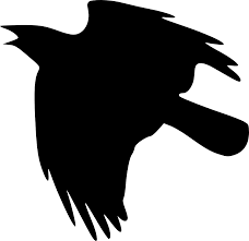 Black And White Ravens Clipart Onlinelabels Clip Art Crow Flying Up Crow Flying Crow Silhouette Eagle Cartoon