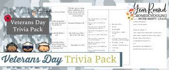 Read on for some hilarious trivia questions that will make your brain and your funny bone work overtime. Veterans Day Trivia Year Round Homeschooling