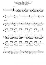 Metal Drum Sheet Music Pdf Syncopated Double Bass Drum