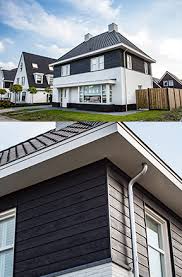 Houten Gevels Cape Cod Huis Bouwen