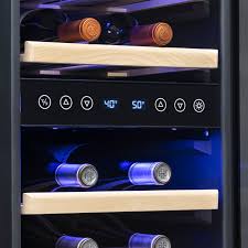 The powerful compressor keeps wine at the perfect temperature between 41. Newair 15 Built In 29 Bottle Dual Zone Wine Fridge In Black Newair