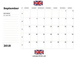 September 2018 Uk Holidays Calendar Holiday Calendar 2018 Holiday Calendar Uk Holiday Calendar