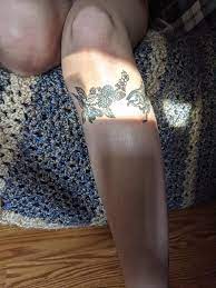 Half Healed Blackberries Under My Knee Done By Innerpunk At Funky Town Tattoo In Oakland 7rl 2 5hrs Sticknpokes