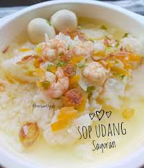 Tumis bawang putih dan bawang bombai menggunakan margarin dengan wajan antilengket, sisihkan. Sop Udang Sayuran Made By Mommy Harsantiyuli Favorit Paling Seneng Kalo Masak Sama Udang Karna Udang Ini Slalu Bisa Bikin Sayuran Resep Makanan