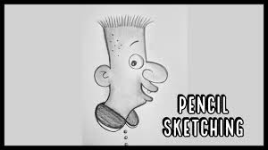 How To Draw Funny Cartoons Pencil Art Pencil Sketching Pencil Sketch Funny Face Drawings Pencil Art